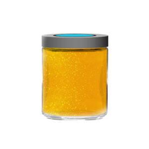 A jar of Eva's CBD Honey.